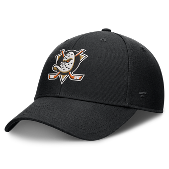 Men's Fanatics Black Anaheim Ducks Force Adjustable Hat