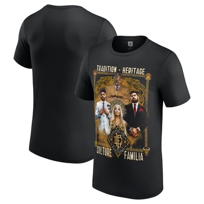 Men's Black Legado Del Fantasma Portrait T-Shirt