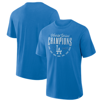 Men's Fanatics Royal Los Angeles Dodgers 7x World Series Champions Slub T-Shirt