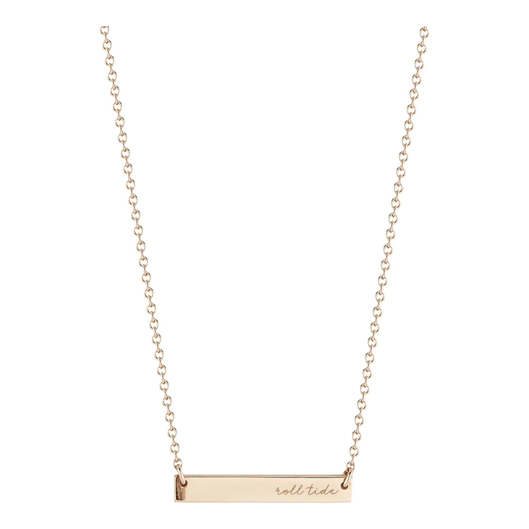 Women's Kyle Cavan  Gold Alabama Crimson Tide Horizontal Bar Necklace