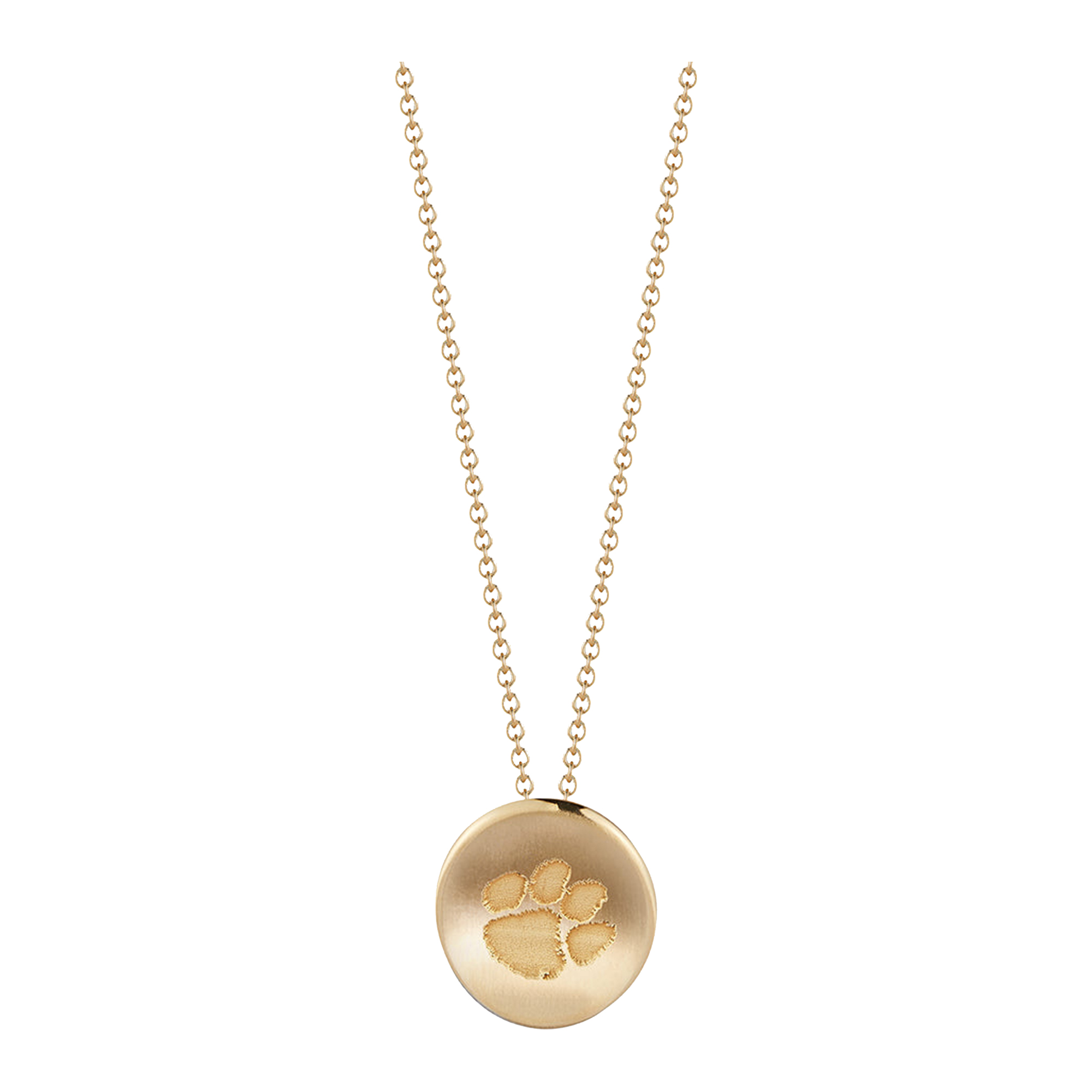 Women's Kyle Cavan  Gold Clemson Tigers Logo Necklace