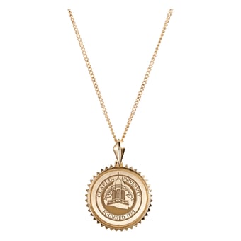 Women's Kyle Cavan  Gold Claflin Panthers Sunburst Necklace