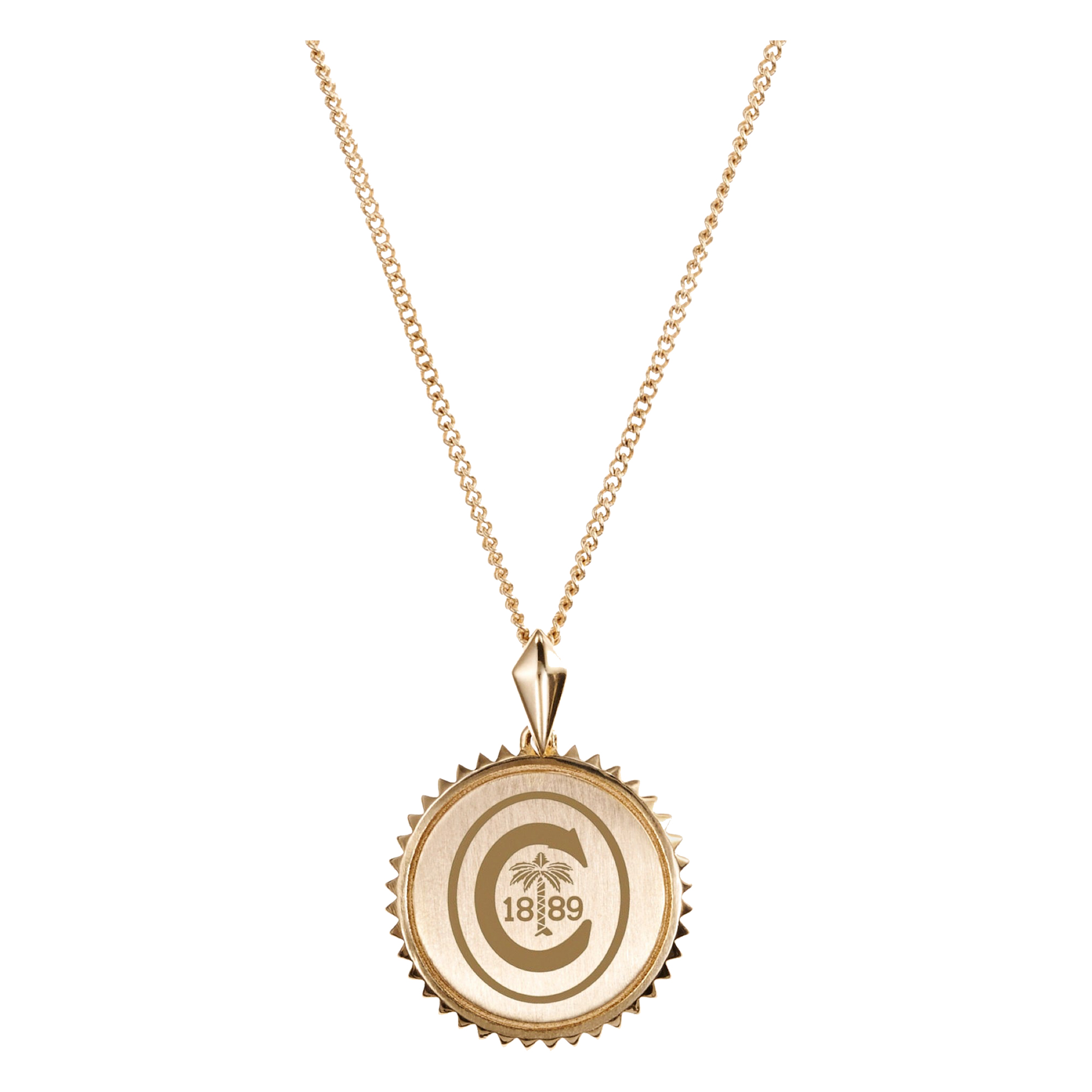 Women's Kyle Cavan  Gold Clemson Tigers Sunburst Necklace