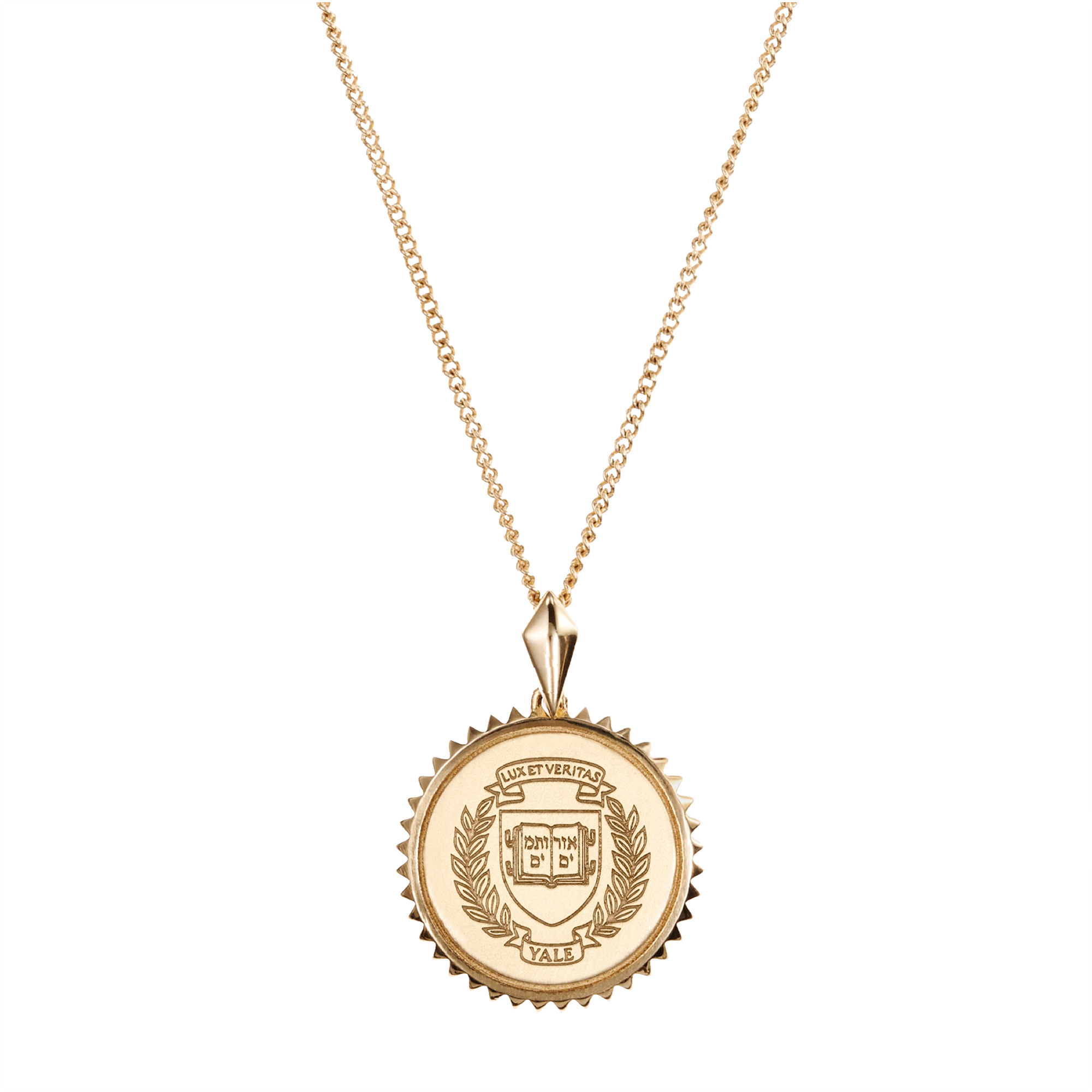 Women's Kyle Cavan  Gold Yale Bulldogs Sunburst Necklace
