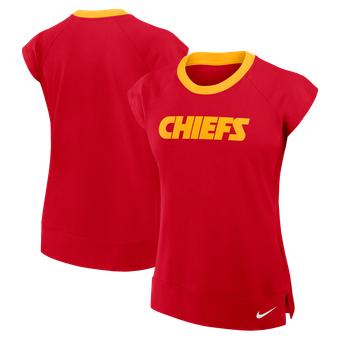 Women's Nike Red Kansas City Chiefs Forward Progress Raglan Dri-FIT Short Sleeve Tee