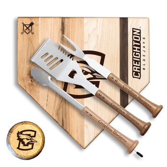 Baseball BBQ Creighton Bluejays 17" Silver Slugger Combo Set