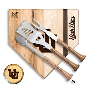 Baseball BBQ Utah Utes 17" Silver Slugger Combo Set