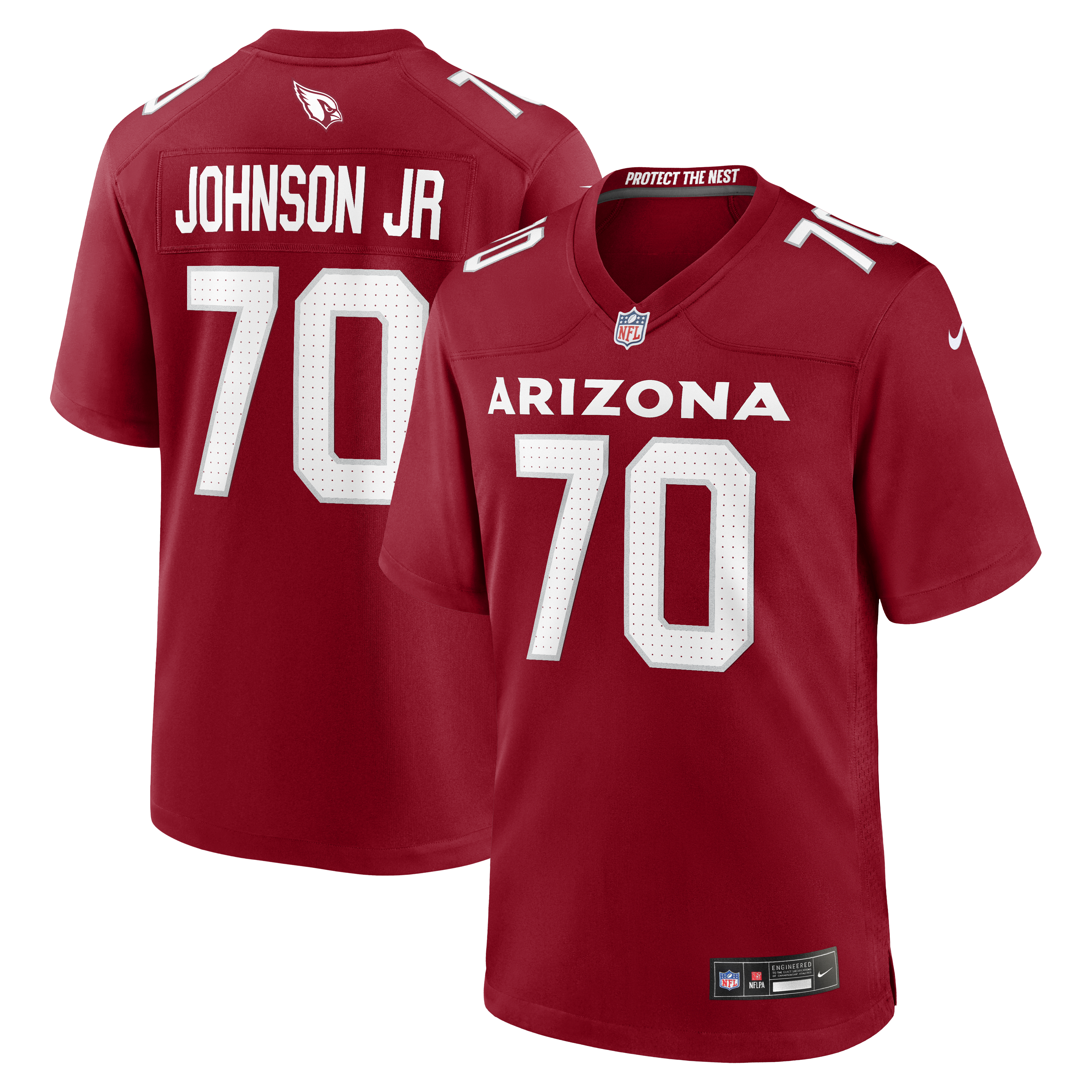 Men's Nike Paris Johnson Jr. Cardinal Arizona Cardinals Game Jersey