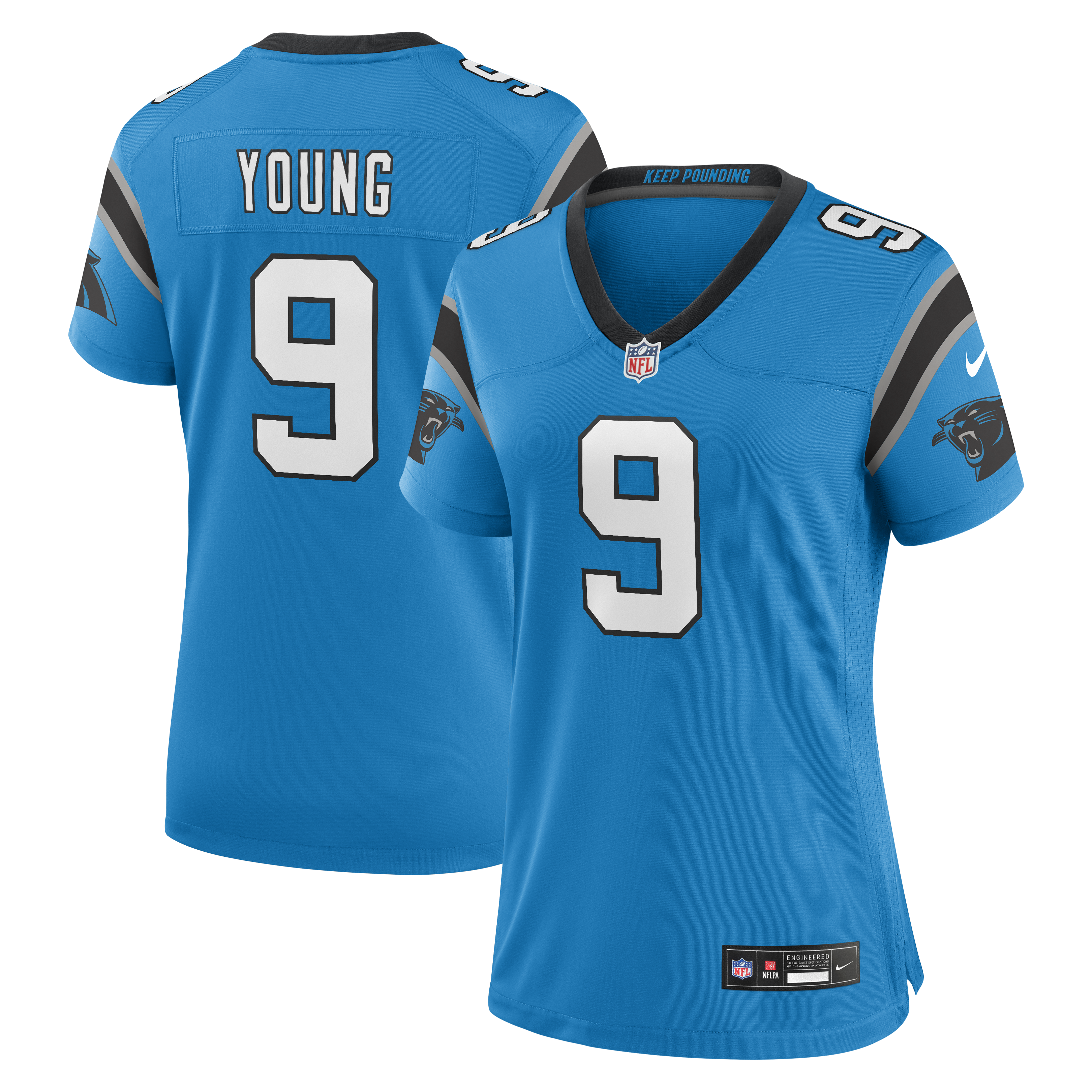 Women's Nike Bryce Young Blue Carolina Panthers Player Jersey