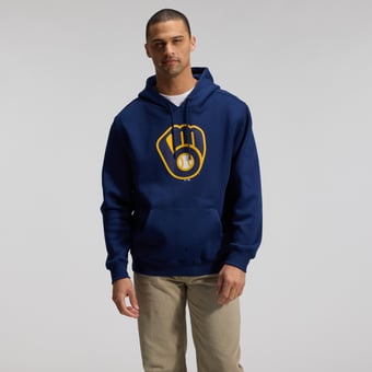 Men's Fanatics Navy Milwaukee Brewers Primary Logo Legacy Hoodie