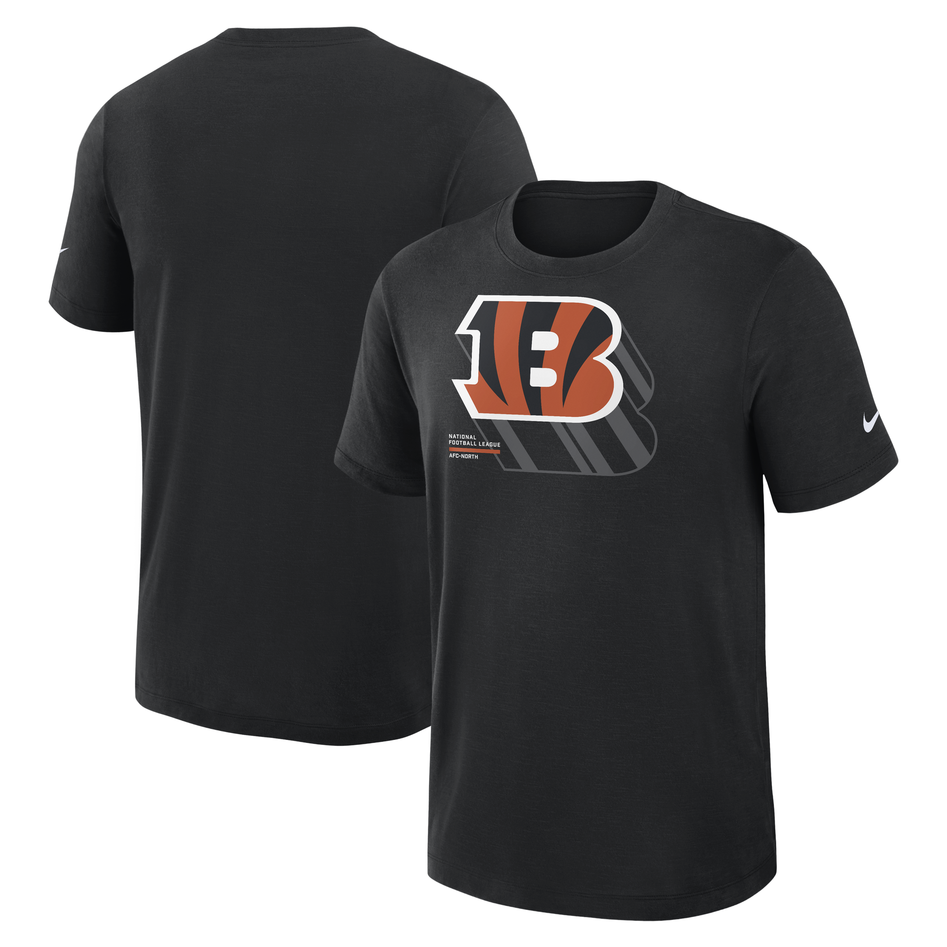 Men’s Nike Black Cincinnati Bengals Left End Run Slub T-Shirt