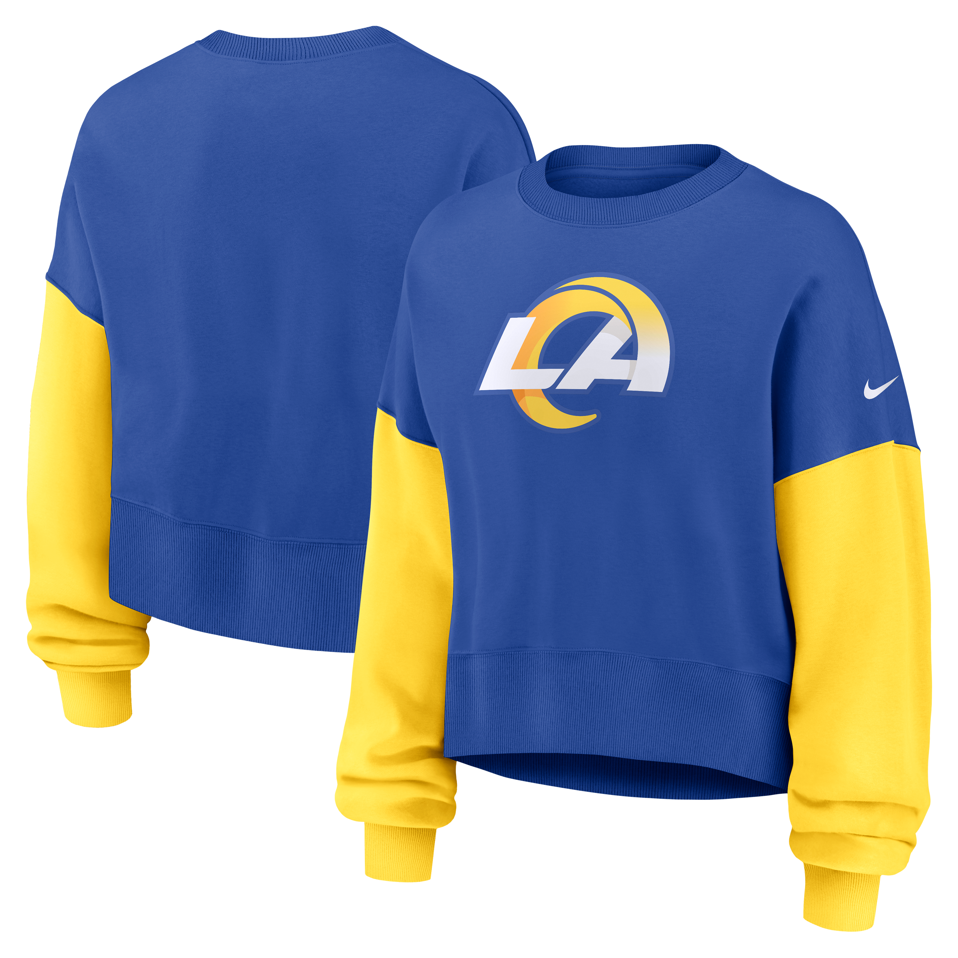 Women’s Nike Royal Los Angeles Rams Oversized Phoenix Fleece Sweatshirt Women’s Nike Royal Los Angeles Rams Oversized Phoenix Fleece Sweatshirt