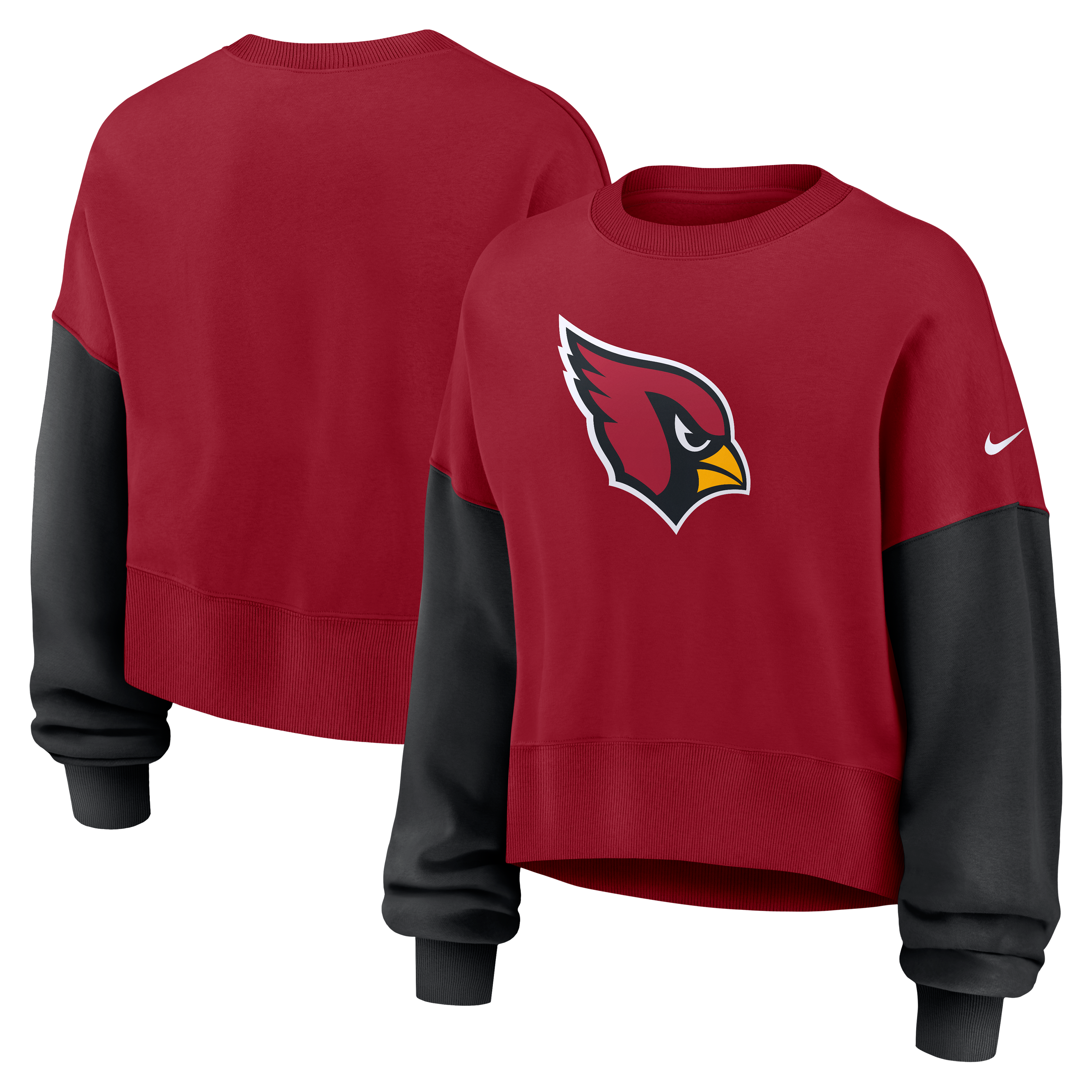 Women’s Nike Red Arizona Cardinals Oversized Phoenix Logo Fleece Sweatshirt