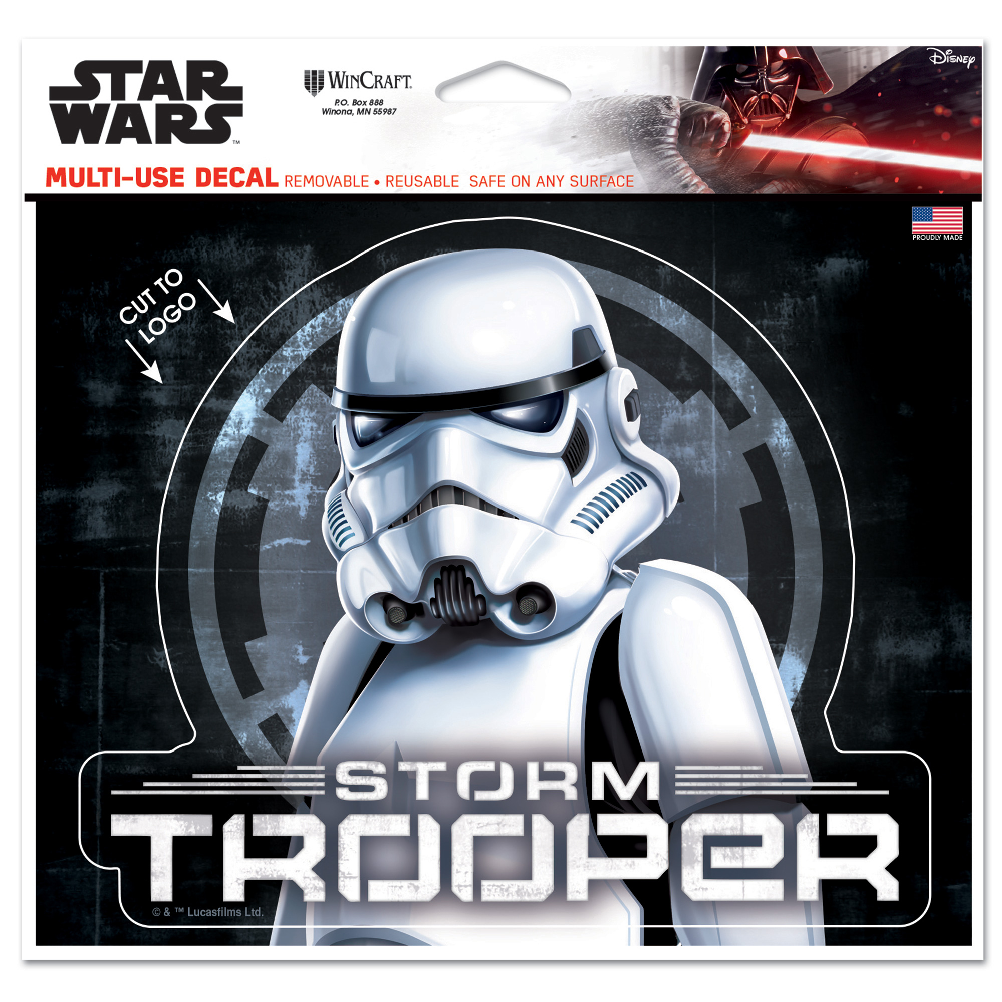 WinCraft Stormtrooper Star Wars 5" x 6" Multi-Use Decal