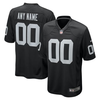 Men's Nike Black Las Vegas Raiders Team Custom Game Jersey