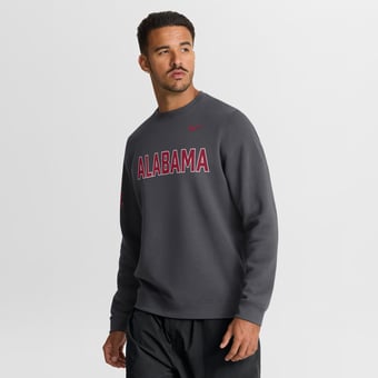 Men's Nike Anthracite Alabama Crimson Tide 2026 Sideline Club Sweatshirt