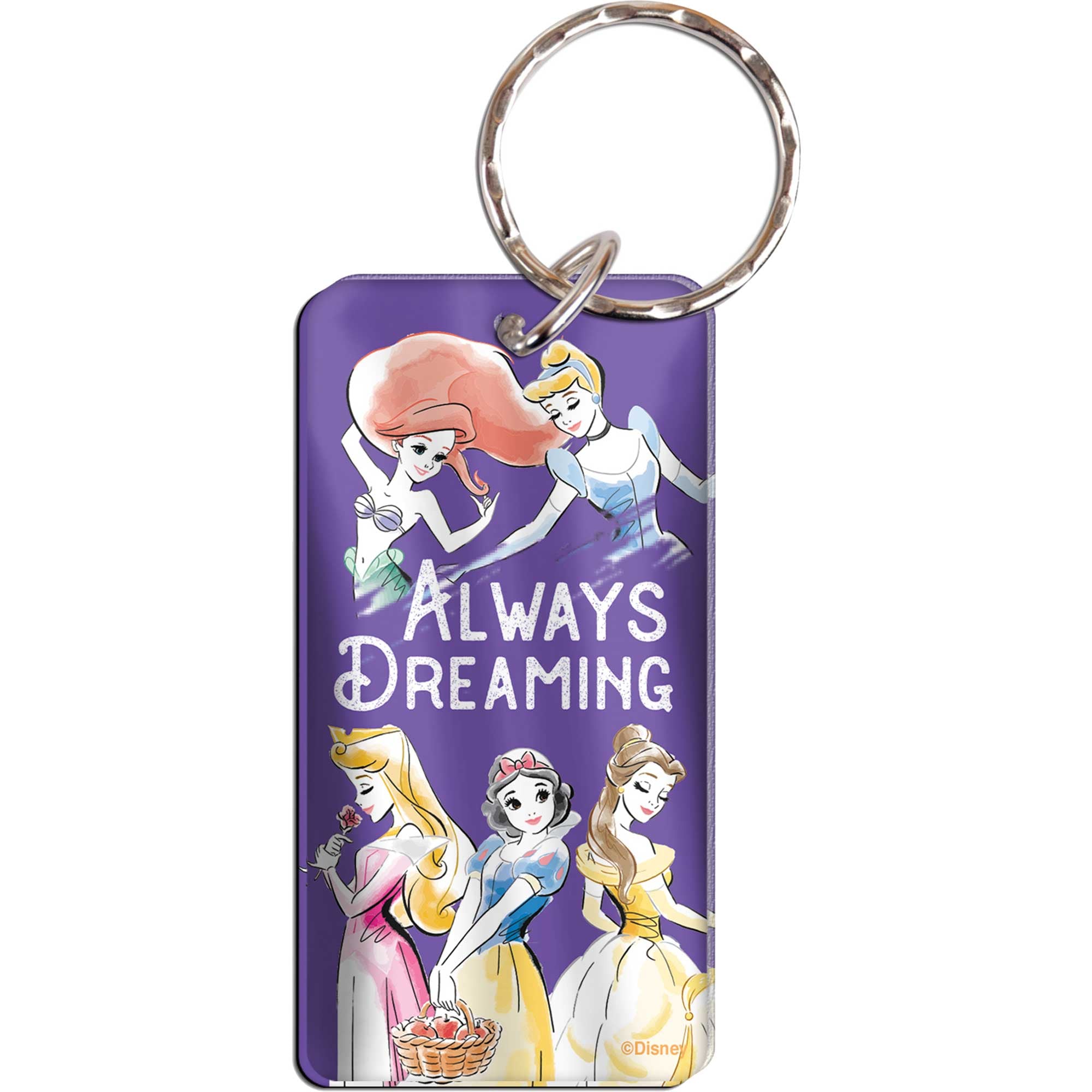 WinCraft Disney Princess Rectangle Acrylic Key Ring