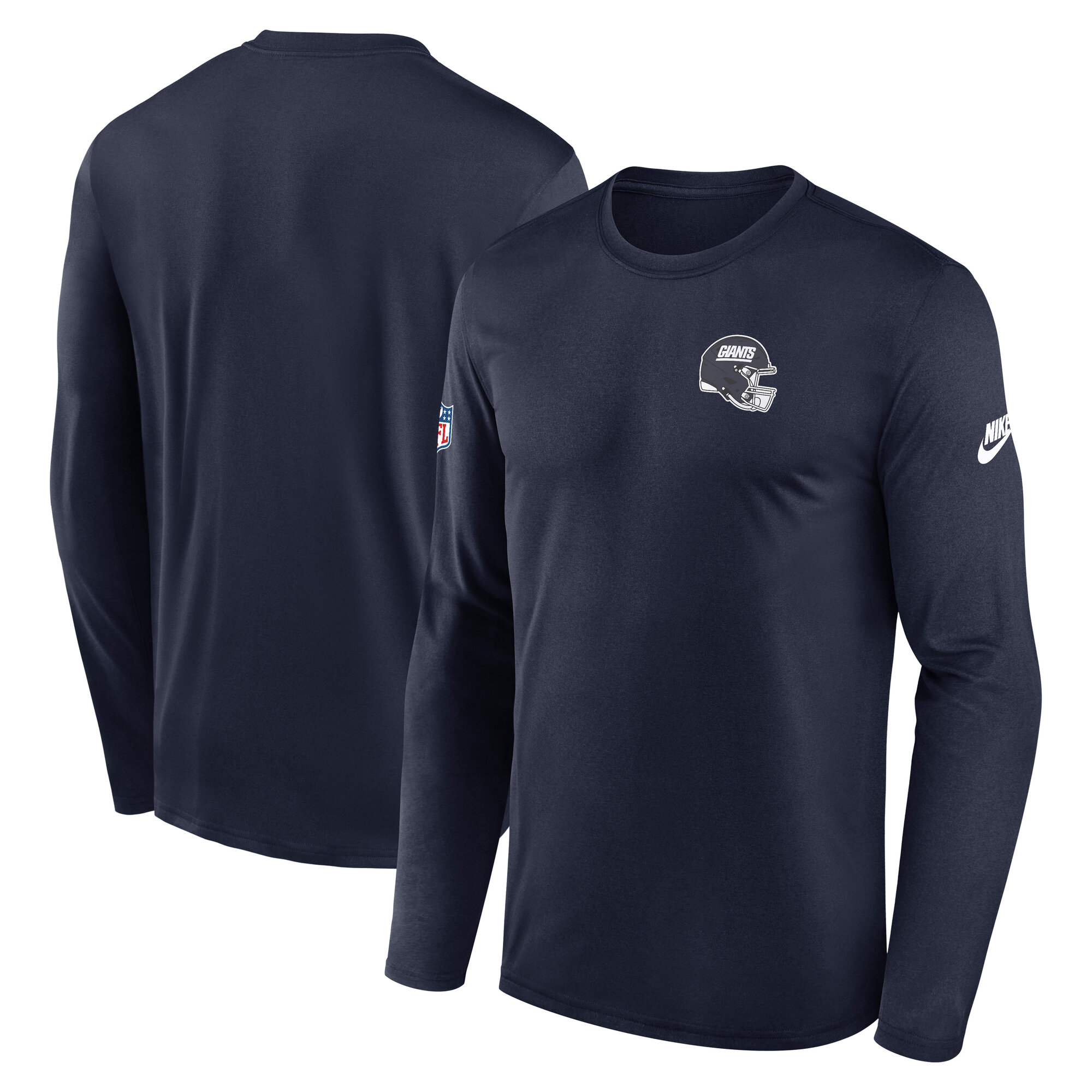 Men's Nike Navy New York Giants Legend Small Logo Dri-FIT Long Sleeve T-Shirt
