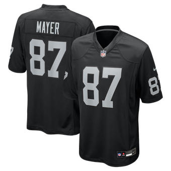 Men's Nike Michael Mayer Black Las Vegas Raiders  Game Jersey