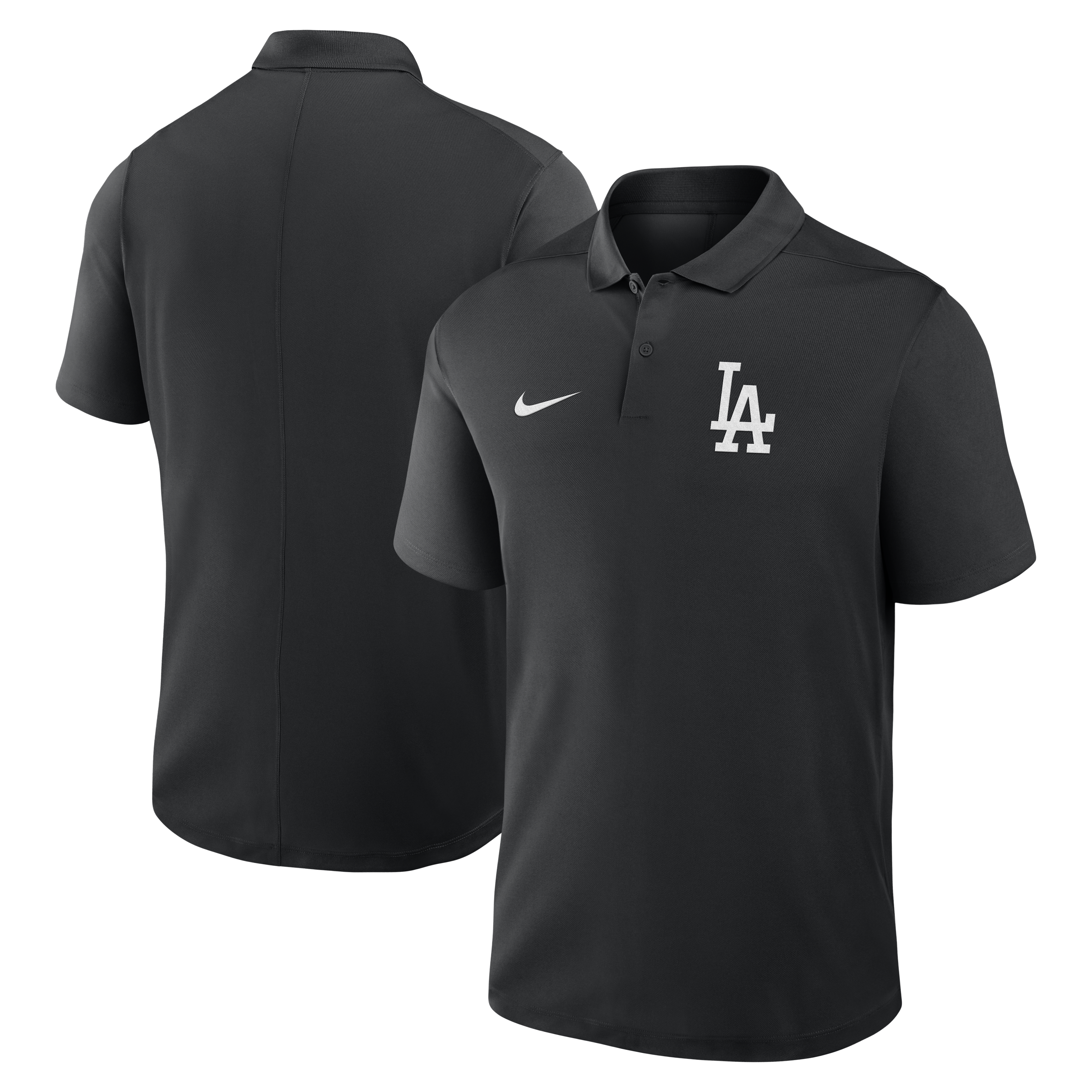 Men's Nike  Black Los Angeles Dodgers Dri-FIT Victory Polo