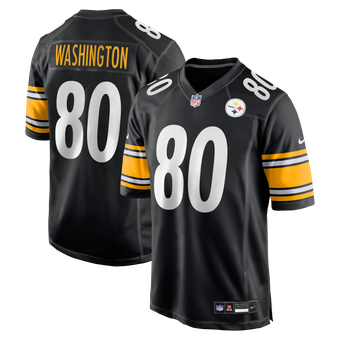 Men's Nike Darnell Washington Black Pittsburgh Steelers Game Jersey