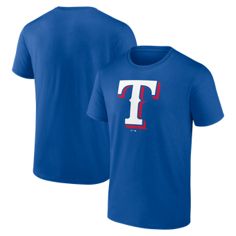 Men's Logo Athletic Royal Texas Rangers Official Logo T-Shirt