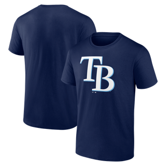 Men's Logo Athletic Navy Tampa Bay Rays Official Logo T-Shirt