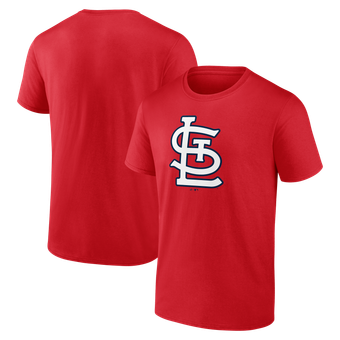 Men's Logo Athletic Red St. Louis Cardinals Official Logo T-Shirt