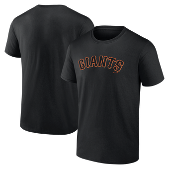 Men's Logo Athletic Black San Francisco Giants Wordmark T-Shirt