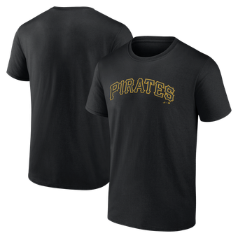 Men's Logo Athletic Black Pittsburgh Pirates Wordmark T-Shirt