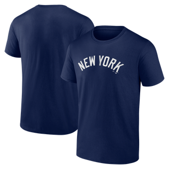 Men's Logo Athletic Navy New York Yankees Wordmark T-Shirt