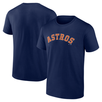Men's Logo Athletic Navy Houston Astros Wordmark T-Shirt