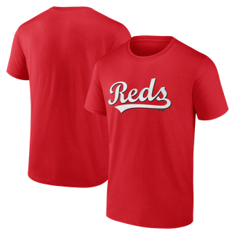 Men's Logo Athletic Red Cincinnati Reds Wordmark T-Shirt