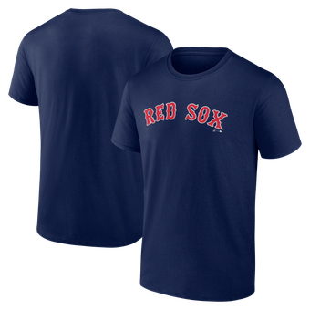 Men's Logo Athletic Navy Boston Red Sox Wordmark T-Shirt