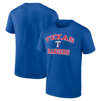 Men's Logo Athletic Royal Texas Rangers Heart and Soul T-Shirt