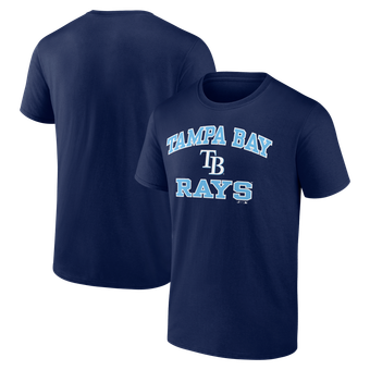 Men's Logo Athletic Navy Tampa Bay Rays Heart and Soul T-Shirt