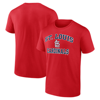 Men's Logo Athletic Red St. Louis Cardinals Heart and Soul T-Shirt