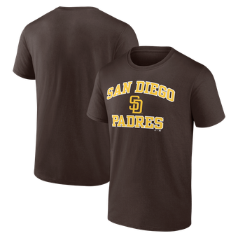 Men's Logo Athletic Brown San Diego Padres Heart and Soul T-Shirt