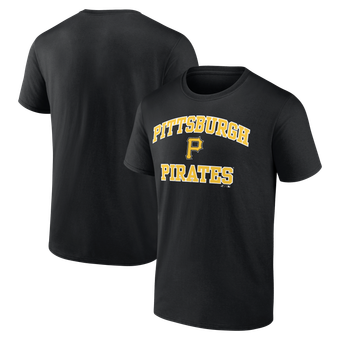 Men's Logo Athletic Black Pittsburgh Pirates Heart and Soul T-Shirt
