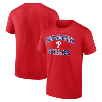 Men's Logo Athletic Red Philadelphia Phillies Heart and Soul T-Shirt