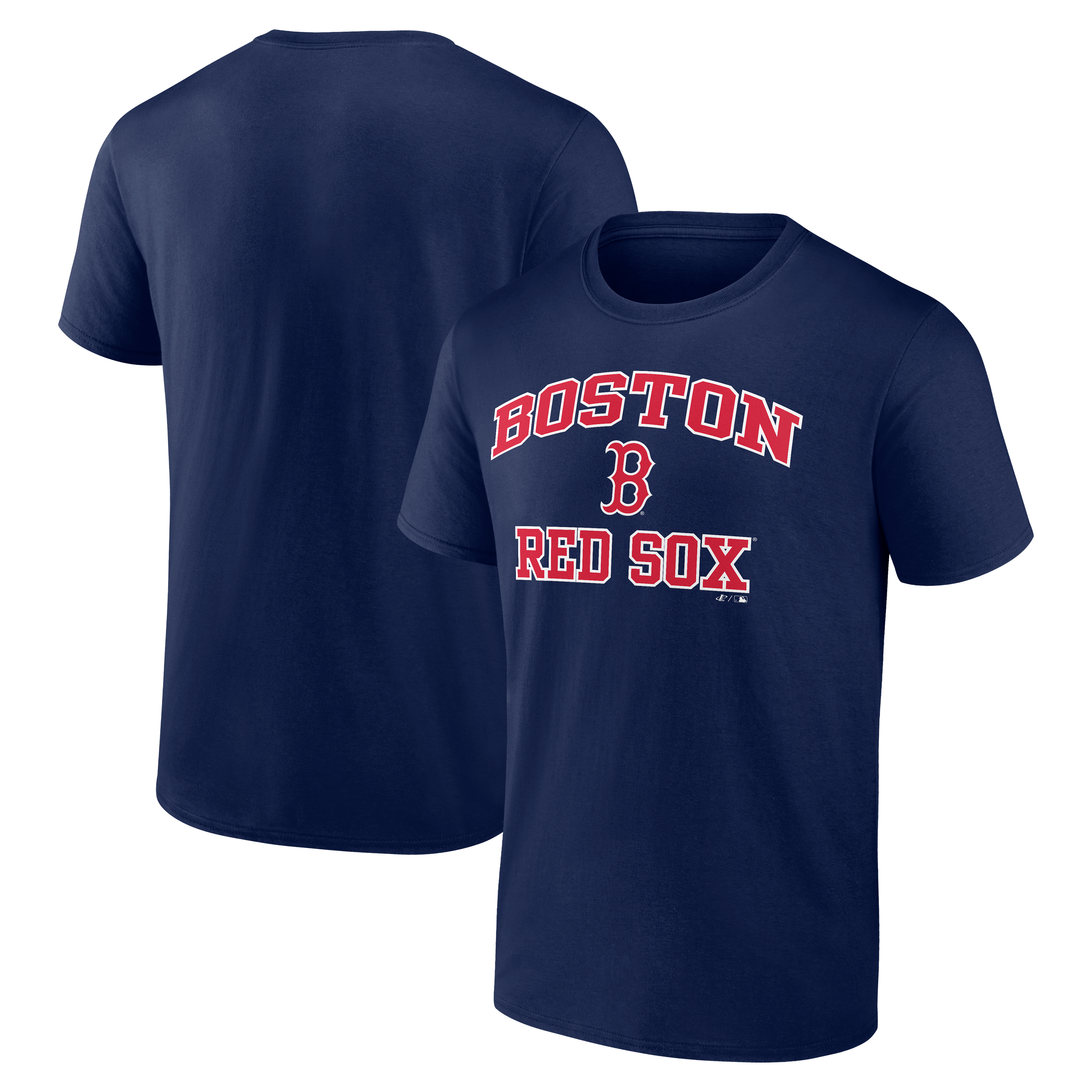 Men's Logo Athletic Navy Boston Red Sox Heart and Soul T-Shirt