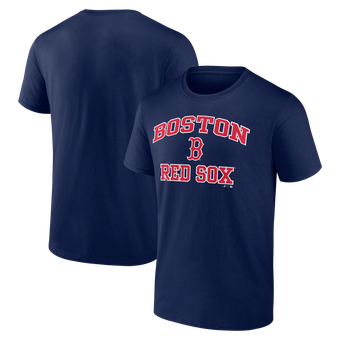 Men's Logo Athletic Navy Boston Red Sox Heart and Soul T-Shirt