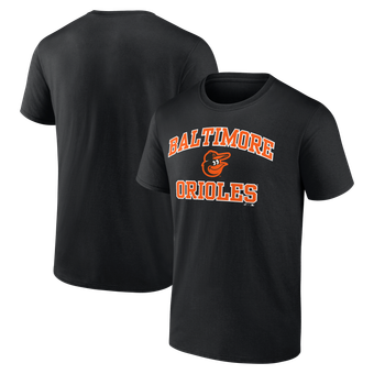 Men's Logo Athletic Black Baltimore Orioles Heart and Soul T-Shirt