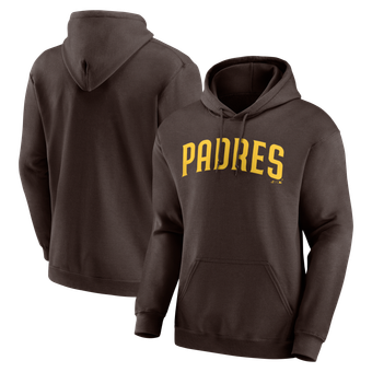 Men's Logo Athletic Brown San Diego Padres Wordmark Hoodie