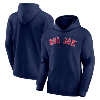 Men's Logo Athletic Navy Boston Red Sox Wordmark Hoodie