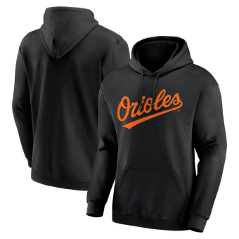 Men's Logo Athletic Black Baltimore Orioles Wordmark Hoodie
