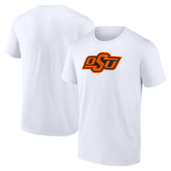 Men's Logo Athletic White Oklahoma State Cowboys Primary Logo T-Shirt