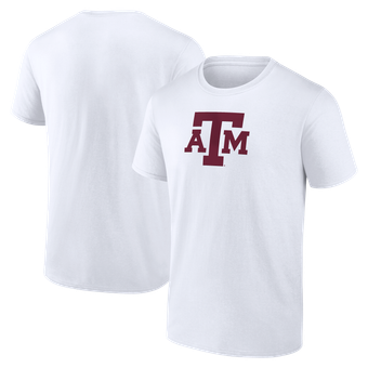 Men's Logo Athletic White Texas A&M Aggies Primary Logo T-Shirt