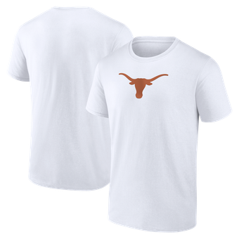 Men's Logo Athletic White Texas Longhorns Primary Logo T-Shirt