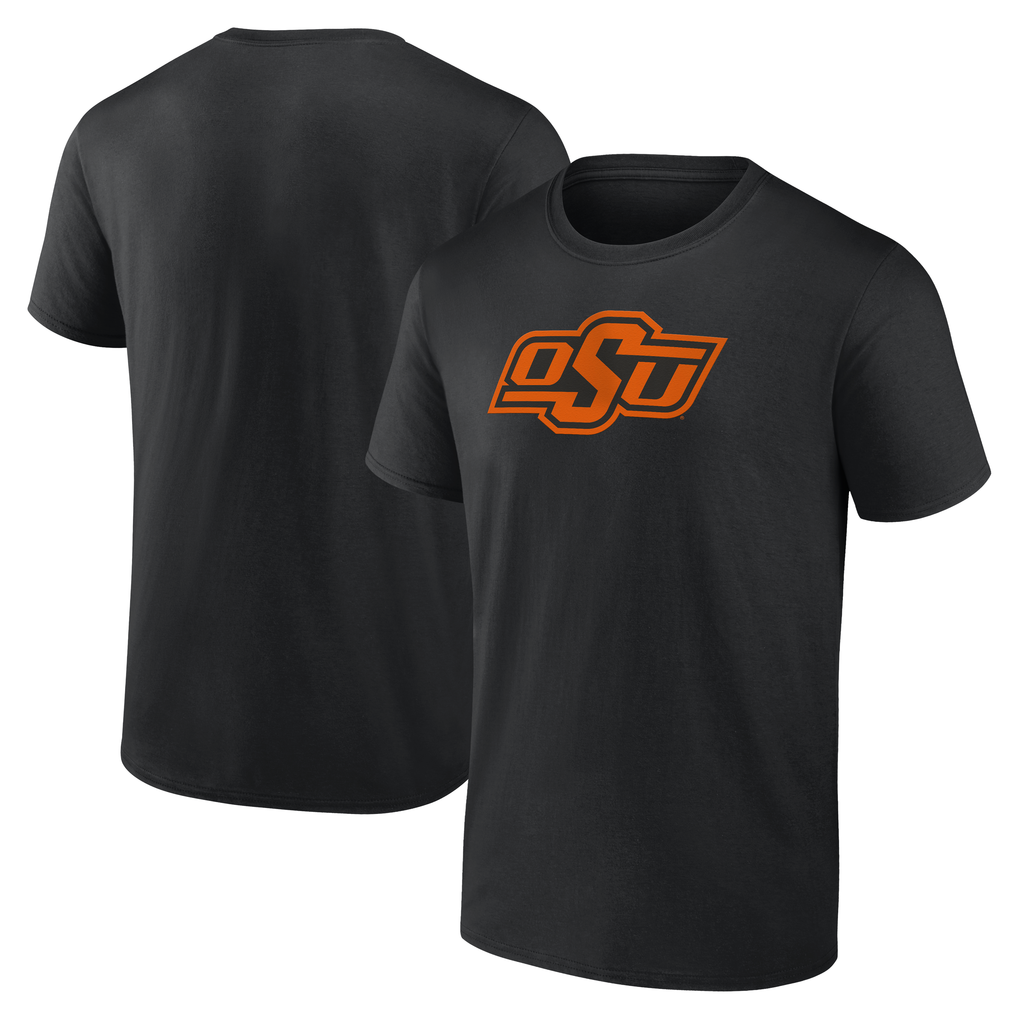Men's Logo Athletic Black Oklahoma State Cowboys Primary Logo T-Shirt